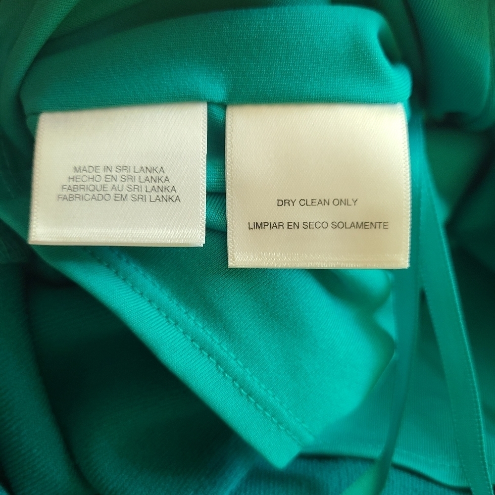 NWT NINE WEST teal midi sleeveless dress - Picture 6 of 7